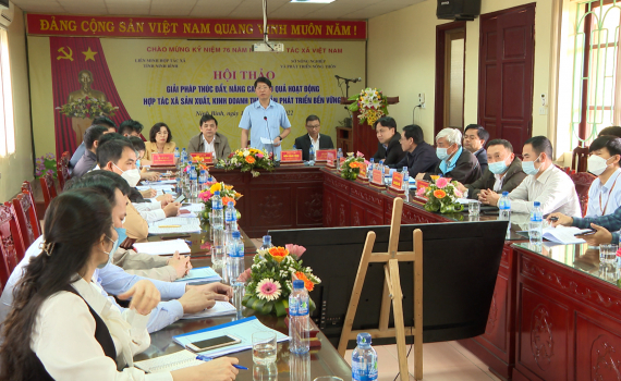 Hội thảo giải ph&aacute;p th&uacute;c đẩy, n&acirc;ng cao hiệu quả hoạt động của c&aacute;c HTX thủy sản