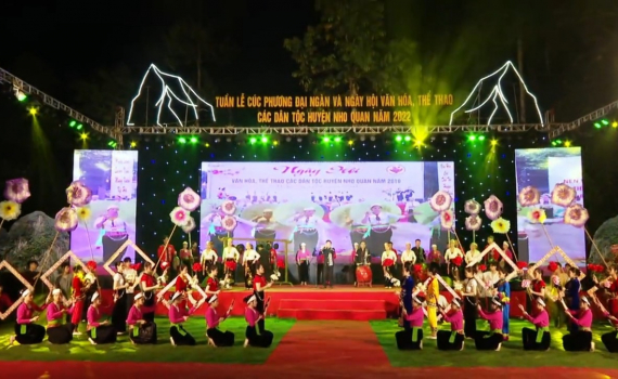 Khai mạc Tuần lễ C&uacute;c Phương đại ng&agrave;n v&agrave; ng&agrave;y hội Văn h&oacute;a thể thao c&aacute;c d&acirc;n tộc huyện Nho Quan