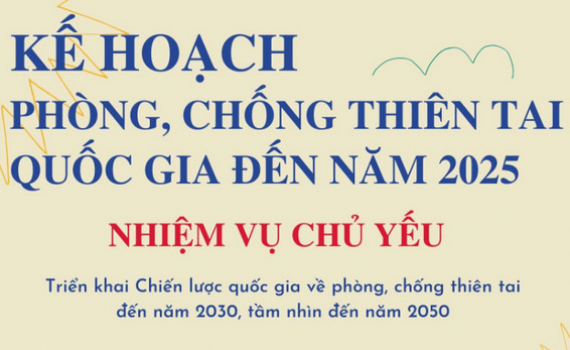 Kế hoạch ph&ograve;ng, chống thi&ecirc;n tai quốc gia đến năm 2025 