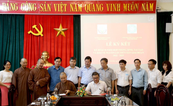 K&yacute; kết phối hợp t&aacute;i tạo v&agrave; bảo vệ nguồn lợi thủy sản