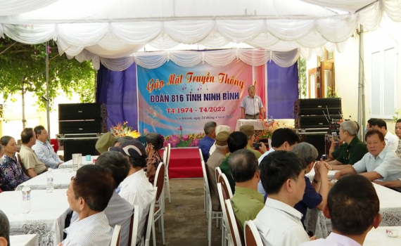 Gặp mặt truyền thống Đo&agrave;n 816 tỉnh Ninh B&igrave;nh