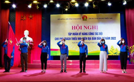 Trung t&acirc;m Thanh thiếu nhi tỉnh tập huấn kỹ năng c&ocirc;ng t&aacute;c Đội