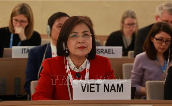 Hội đồng Nh&acirc;n quyền Li&ecirc;n hợp quốc th&ocirc;ng qua Nghị quyết do Việt Nam đề xuất v&agrave; soạn thảo