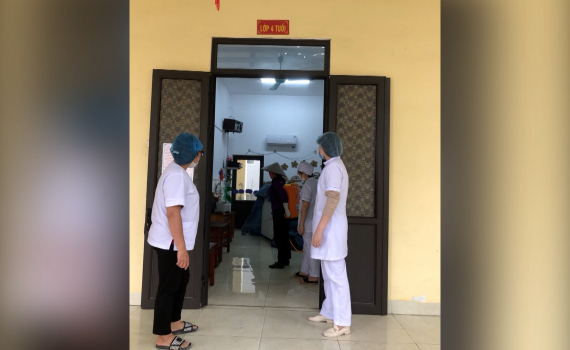 Hoa Lư tăng cường ph&ograve;ng, chống dịch bệnh trong c&aacute;c trường Mầm non 