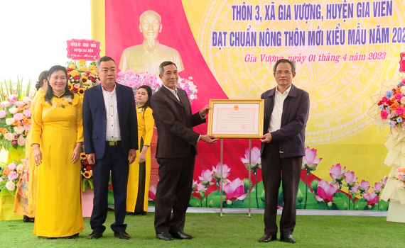 Th&ocirc;n 3, x&atilde; Gia Vượng đạt chuẩn n&ocirc;ng th&ocirc;n mới kiểu mẫu