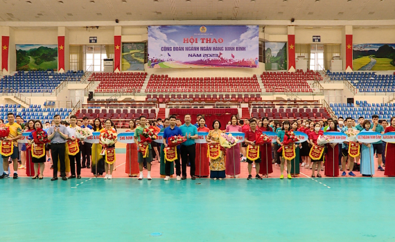 300 vận động vi&ecirc;n tranh t&agrave;i tại Hội thao C&ocirc;ng đo&agrave;n Ng&acirc;n h&agrave;ng Ninh B&igrave;nh năm 2023