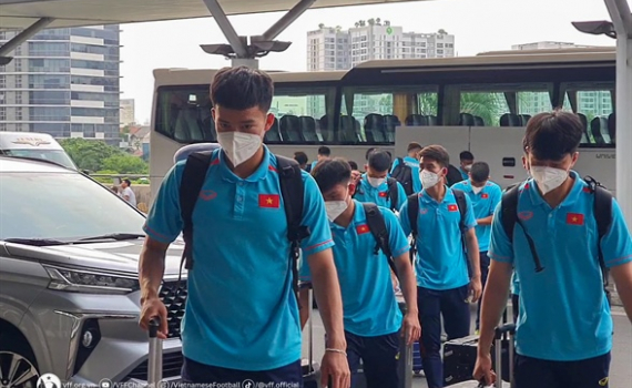 U22 Việt Nam l&ecirc;n đường sang Campuchia dự SEA Games 32