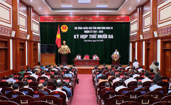 Kỳ họp thứ mười ba, HĐND tỉnh Ninh B&igrave;nh kh&oacute;a XV