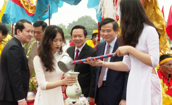 Lễ rước nước Lễ hội Hoa Lư năm 2023