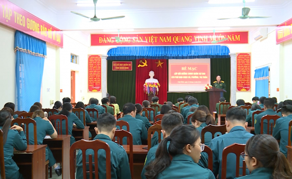 N&acirc;ng cao tr&igrave;nh độ cho ch&iacute;nh trị vi&ecirc;n ph&oacute; Ban CHQS cấp x&atilde;