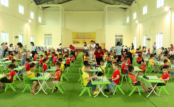 Giải Cờ vua c&aacute;c trường Mầm non huyện Hoa Lư năm học 2022 - 2023