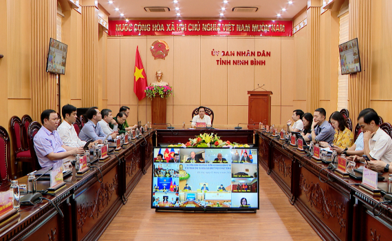 Hội nghị trực tuyến đẩy mạnh c&ocirc;ng t&aacute;c ngoại giao kinh tế