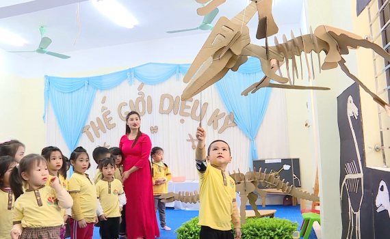 Hoa Lư ứng dụng gi&aacute;o dục Steam trong chương tr&igrave;nh học mầm non