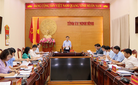 Hội nghị Ban Thường vụ Tỉnh ủy ng&agrave;y 23/4/2024
