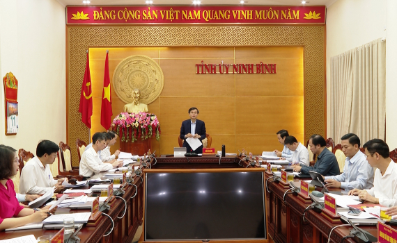 Hội nghị Ban Thường vụ Tỉnh ủy ng&agrave;y 11/4/2024