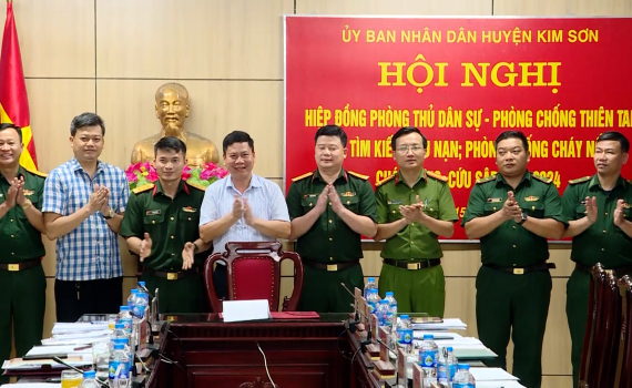 Kim Sơn hiệp đồng ph&ograve;ng chống thi&ecirc;n tai v&agrave; t&igrave;m kiếm cứu nạn năm 2024
