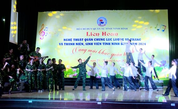 Li&ecirc;n hoan nghệ thuật quần ch&uacute;ng LLVT v&agrave; thanh ni&ecirc;n, sinh vi&ecirc;n tỉnh Ninh B&igrave;nh năm 2024