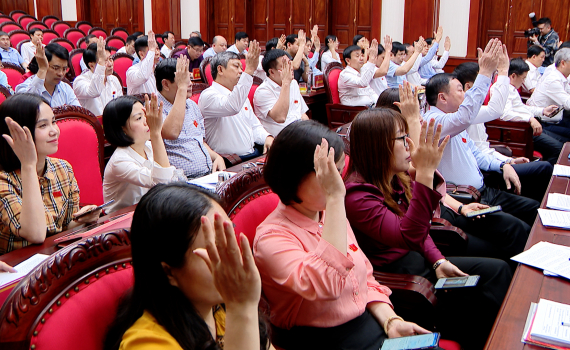 12 dự thảo Nghị quyết v&agrave; nh&oacute;m dự thảo Nghị quyết được th&ocirc;ng qua tại Kỳ họp thứ Hai mươi, HĐND tỉnh kh&oacute;a XV