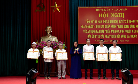 Nho Quan tổng kết 10 năm thực hiện Nghị quyết số 33 của Ban Chấp h&agrave;nh Trung ương Đảng kho&aacute; XI