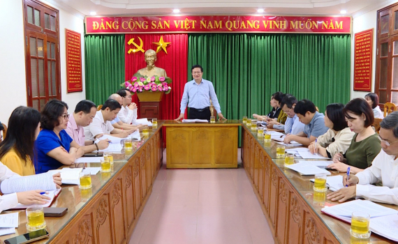 Giao ban c&ocirc;ng t&aacute;c khoa gi&aacute;o, văn h&oacute;a - văn nghệ Qu&yacute; I năm 2024