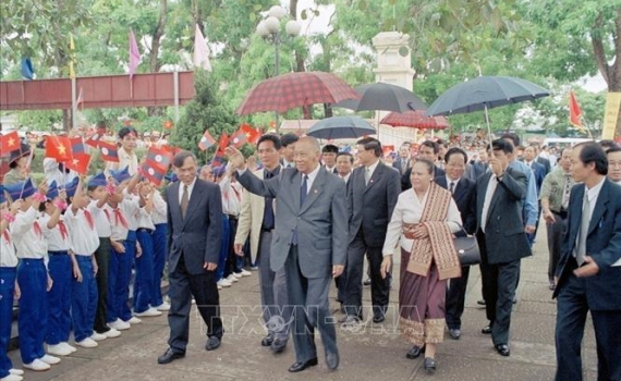 Chủ tịch Khamtay Siphandone - người đồng ch&iacute; th&acirc;n thiết của Việt Nam
