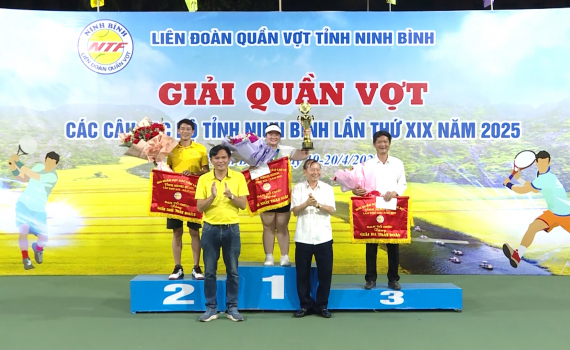 Bế mạc Giải quần vợt c&aacute;c C&acirc;u lạc bộ tỉnh Ninh B&igrave;nh năm 2025