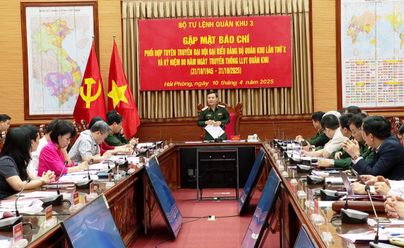 Qu&acirc;n khu 3 tăng cường c&ocirc;ng t&aacute;c phối hợp với c&aacute;c cơ quan b&aacute;o ch&iacute;