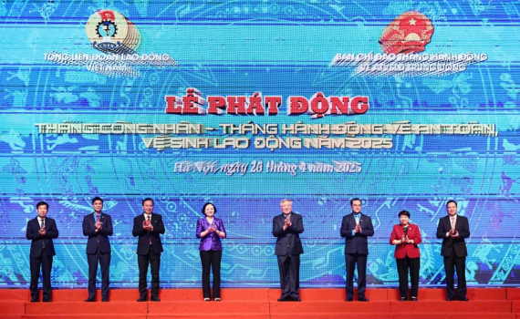 Ph&aacute;t động Th&aacute;ng C&ocirc;ng nh&acirc;n v&agrave; Th&aacute;ng h&agrave;nh động về an to&agrave;n, vệ sinh lao động năm 2025