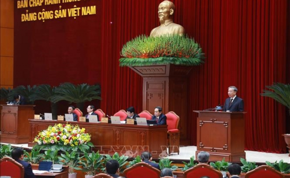 Ph&aacute;t biểu khai mạc của Tổng B&iacute; thư T&ocirc; L&acirc;m tại Hội nghị lần thứ 11 Ban Chấp h&agrave;nh Trung ương Đảng kh&oacute;a XIII