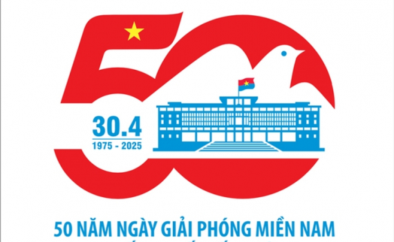 C&ocirc;ng bố biểu trưng kỷ niệm 50 năm Ng&agrave;y Giải ph&oacute;ng miền Nam thống nhất đất nước