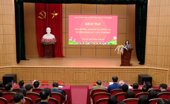 Bồi dưỡng nghiệp vụ c&ocirc;ng t&aacute;c tuy&ecirc;n gi&aacute;o, d&acirc;n vận năm 2025