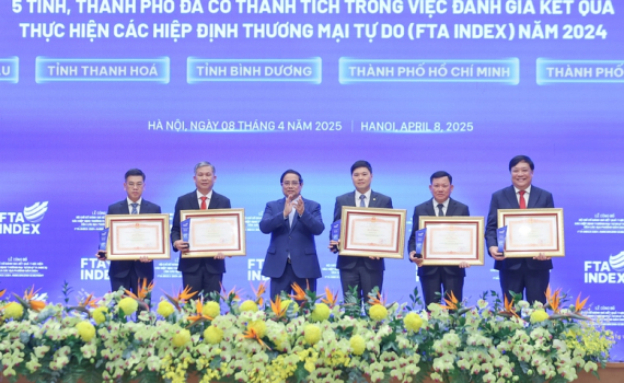 TOP 10 tỉnh, th&agrave;nh dẫn đầu về năng lực thực thi FTA