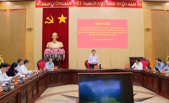 Triển khai lấy &yacute; kiến Nh&acirc;n d&acirc;n về Đề &aacute;n hợp nhất tỉnh H&agrave; Nam, tỉnh Ninh B&igrave;nh v&agrave; tỉnh Nam Định th&agrave;nh tỉnh Ninh B&igrave;nh