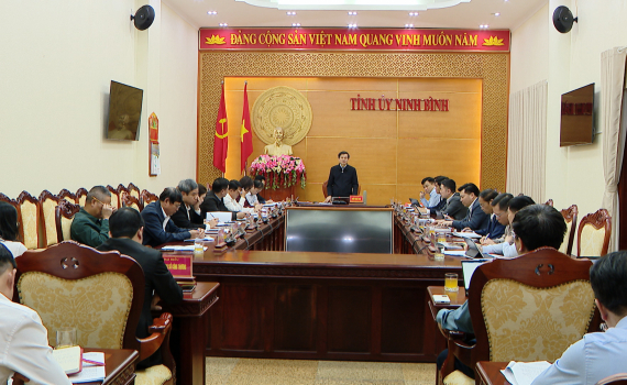 Hội nghị Ban Chỉ đạo cấp tỉnh về ph&aacute;t triển khoa học c&ocirc;ng nghệ, đổi mới s&aacute;ng tạo v&agrave; chuyển đổi số
