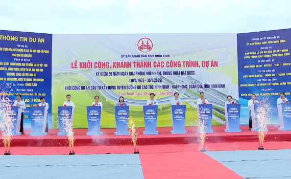 Lễ khởi c&ocirc;ng, kh&aacute;nh th&agrave;nh c&aacute;c c&ocirc;ng tr&igrave;nh, dự &aacute;n ch&agrave;o mừng 50 năm giải ph&oacute;ng miền Nam, thống nhất đất nước