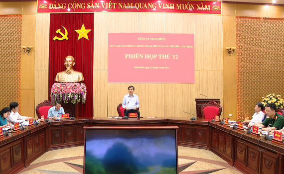 Ban Chỉ đạo ph&ograve;ng, chống tham nhũng, l&atilde;ng ph&iacute;, ti&ecirc;u cực tỉnh triển khai nhiệm vụ qu&yacute; II/2025