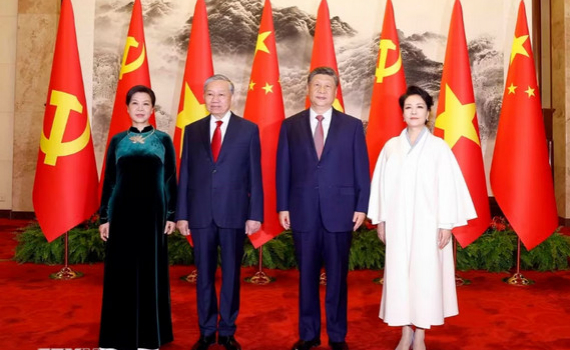 Tổng B&iacute; thư, Chủ tịch nước T&ocirc; L&acirc;m hội đ&agrave;m với Tổng B&iacute; thư, Chủ tịch Trung Quốc Tập Cận B&igrave;nh