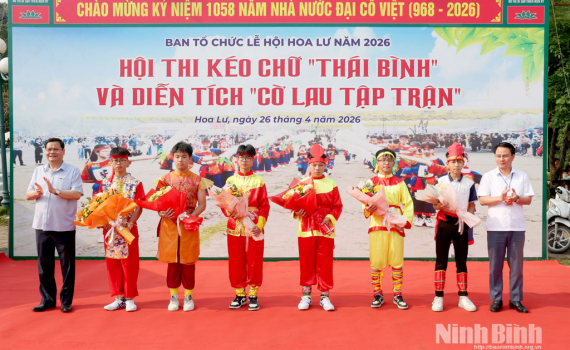 Sắc m&agrave;u văn ho&aacute; - thể thao truyền thống tại Lễ hội Hoa Lư năm 2026