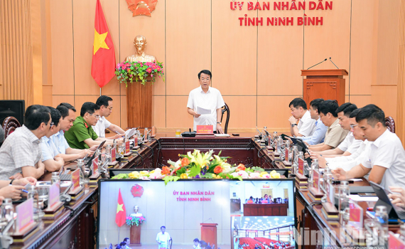 Ban Chỉ đạo v&agrave; Tổ gi&uacute;p việc BCĐ của UBND tỉnh về ph&aacute;t triển KHCN, đổi mới s&aacute;ng tạo, chuyển đổi số v&agrave; Đề &aacute;n 06 sơ kết qu&yacute; I