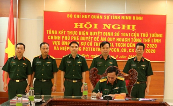 Bộ CHQS tỉnh tổ chức hiệp đồng ph&ograve;ng chống thi&ecirc;n tai, cứu nạn, ch&aacute;y nổ năm 2020