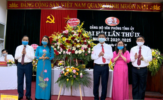 Đại hội Đảng bộ Văn ph&ograve;ng Tỉnh ủy lần thứ IX, nhiệm kỳ 2020-2025
