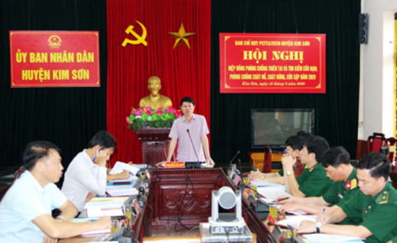 Kim Sơn hiệp đồng ph&ograve;ng chống thi&ecirc;n tai v&agrave; t&igrave;m kiếm cứu nạn năm 2020