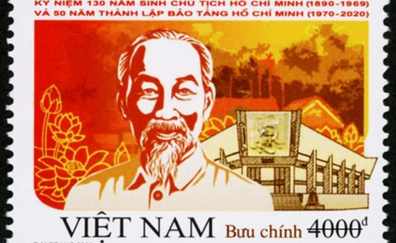 Ph&aacute;t h&agrave;nh bộ tem đặc biệt kỷ niệm 130 năm ng&agrave;y sinh Chủ tịch Hồ Ch&iacute; Minh