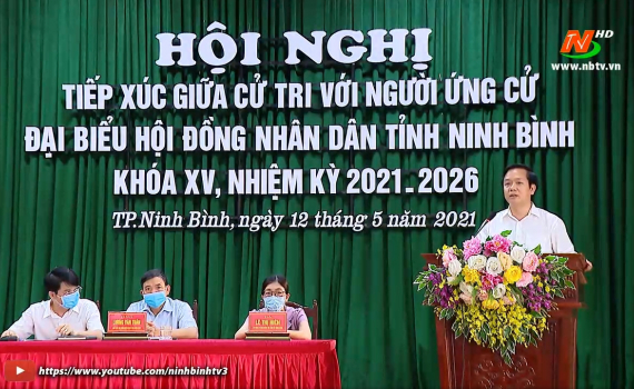 C&aacute;c ứng cử vi&ecirc;n đại biểu HĐND tỉnh nhiệm kỳ 2021-2026 tiếp x&uacute;c cử tri