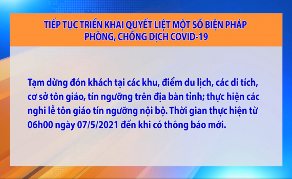 C&ocirc;ng văn của UBND tỉnh về việc tiếp tục triển khai quyết liệt một số biện ph&aacute;p ph&ograve;ng chống dịch bệnh covid-19