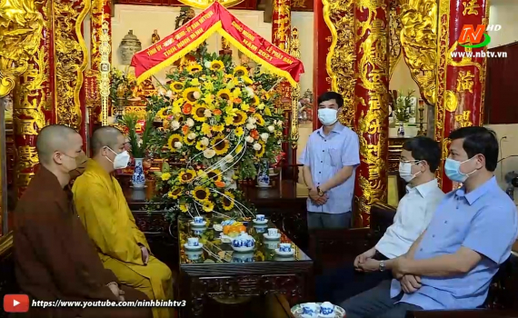 Đồng ch&iacute; Đỗ Việt Anh thăm, ch&uacute;c mừng nh&acirc;n dịp Đại lễ Phật Đản 2021