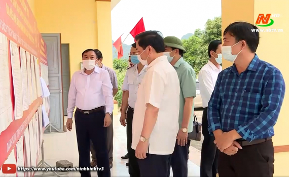 Kiểm tra c&ocirc;ng t&aacute;c chuẩn bị bầu cử tại Nho Quan, Hoa Lư
