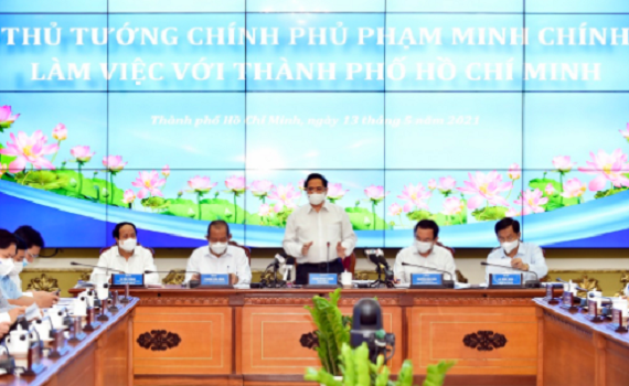 Thủ tướng Phạm Minh Ch&iacute;nh l&agrave;m việc với TPHCM, giải quyết những vấn đề trọng t&acirc;m, cấp b&aacute;ch của TP