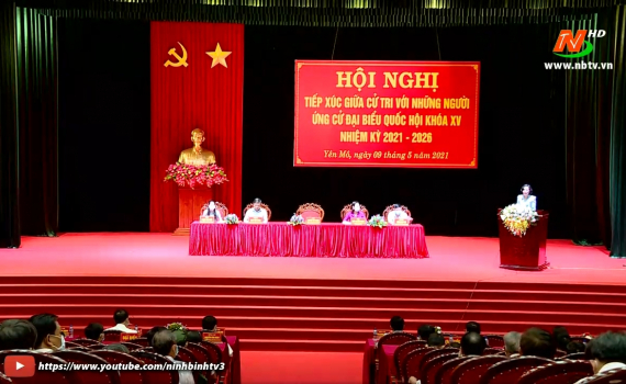 Ứng cử vi&ecirc;n đại biểu Quốc hội kh&oacute;a XV tiếp x&uacute;c cử tri huyện Y&ecirc;n M&ocirc;