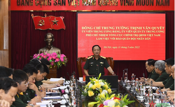 Chủ động phối hợp, ho&agrave;n thiện Đề &aacute;n x&acirc;y dựng B&aacute;o Qu&acirc;n đội nh&acirc;n d&acirc;n th&agrave;nh cơ quan truyền th&ocirc;ng chủ lực, hiện đại, đa phương tiện